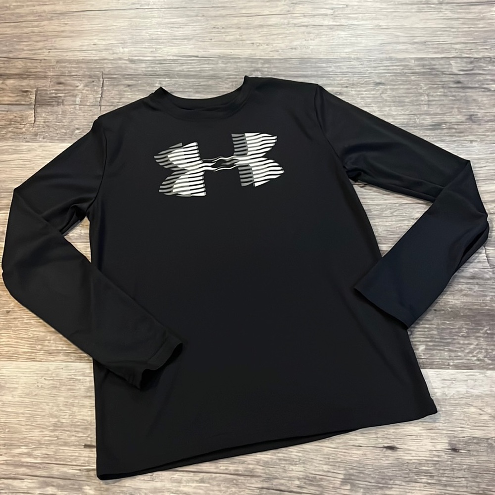 Boys black Under Armour shirt